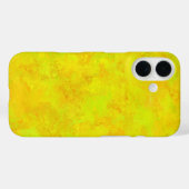 Gelborange Abstraktes Muster Case-Mate iPhone Hülle (Rückseite (Horizontal))