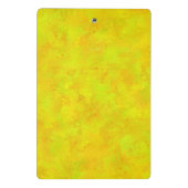 Gelborange Abstraktes Muster Mini Klemmbrett (Rückseite)