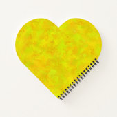 Gelborange Abstraktes Muster Notizblock (Rückseite)