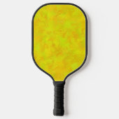 Gelborange Abstraktes Muster Pickleball Schläger (Rückseite)