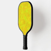 Gelborange Abstraktes Muster Pickleball Schläger (Links)