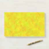 Gelborange Abstraktes Muster Post-it Klebezettel (Auf Schreibtisch)