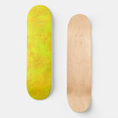 Gelborange Abstraktes Muster Skateboard (Vorderseite)