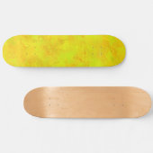 Gelborange Abstraktes Muster Skateboard (Horizontal)