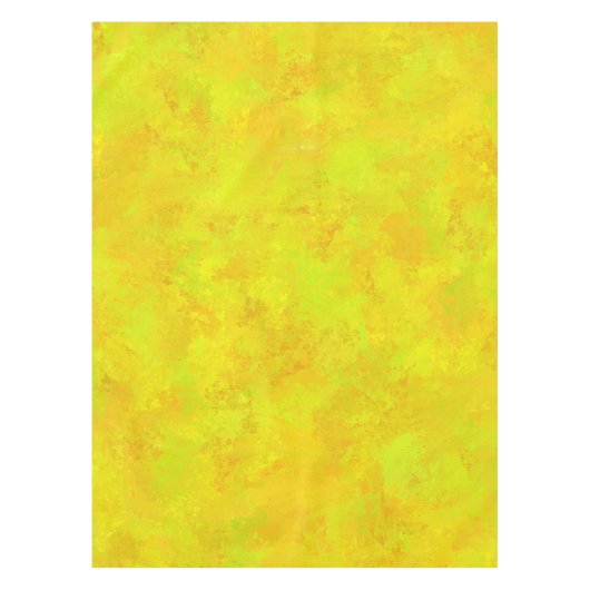 Gelborange Abstraktes Muster Tischdecke (Vorderseite)
