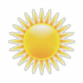 Gelborange Aufkleber (Vorderseite)