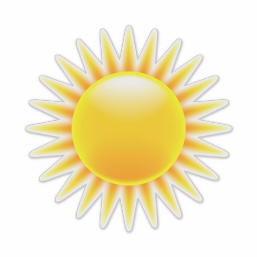 Gelborange Aufkleber (Vorderseite)