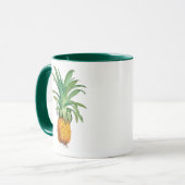 Gelborange-Grüne Ananas Tasse (Vorderseite Links)