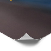 Gelborange Herbstmaple Blätter Poster (Ecke)