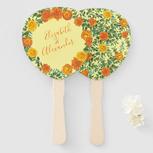 Gelborange Hochzeit Fächer