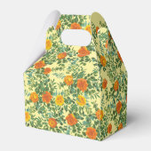 Gelborange Hochzeitsflorale Rose Geschenkschachtel (Rückseite)