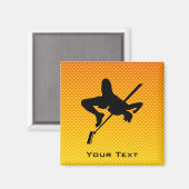 Gelborange Hoher Jump Magnet (Vorderseite/Rückseite)