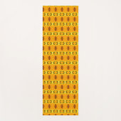 Gelborange Muster Yogamatte (Vorderseite)