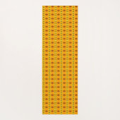 Gelborange Muster Yogamatte (Rückseite)