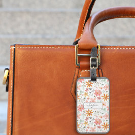 Gelborange Musterbezeichnung Gepäckanhänger