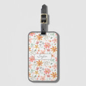 Gelborange Musterbezeichnung Gepäckanhänger (Vorderseite Vertikal)