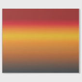 Gelborange Orange Yellow Ombre Geschenkpapier (Flach)