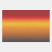 Gelborange Orange Yellow Ombre Geschenkpapier Set (Vorderseite 2)
