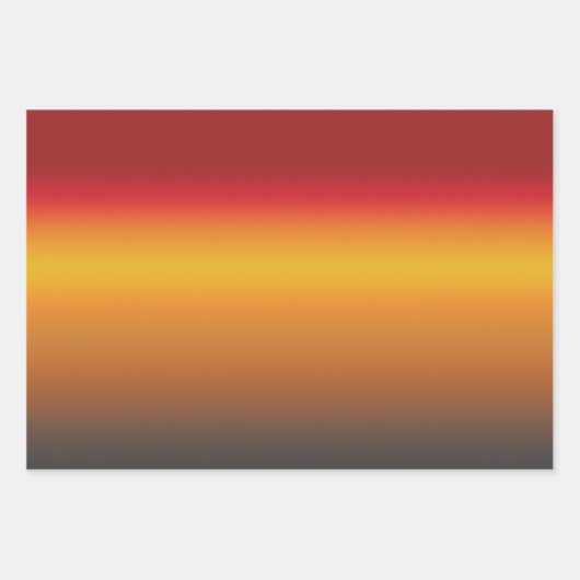 Gelborange Orange Yellow Ombre Geschenkpapier Set (Vorderseite)