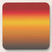 Gelborange Orange Yellow Ombre Getränkeuntersetzer (Vorderseite)