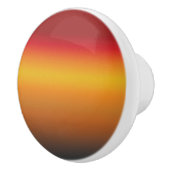 Gelborange Orange Yellow Ombre Keramikknauf (Rechts)