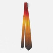 Gelborange Orange Yellow Ombre Krawatte (Rückseite)