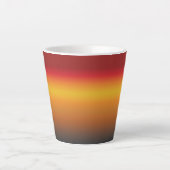 Gelborange Orange Yellow Ombre Milchtasse (Vorderseite)