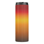 Gelborange Orange Yellow Ombre Thermosbecher (Rückseite)