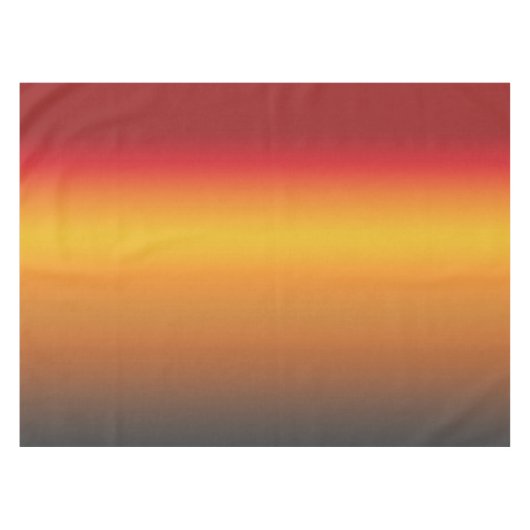 Gelborange Orange Yellow Ombre Tischdecke (Vorderseite (Horizontal))