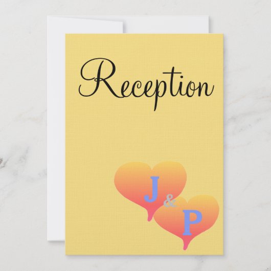 Gelborange S Einladung (Vorderseite)