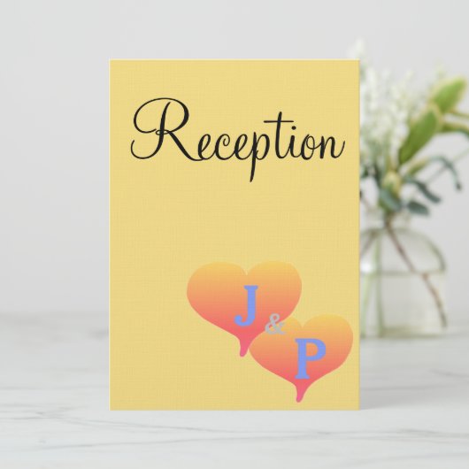 Gelborange S Einladung (Stehend Vorderseite)