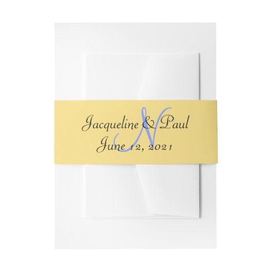 Gelborange S Einladungsbanderole (Vorderseite Beispiel)