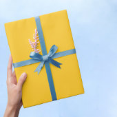 Gelborange S Geschenkpapier