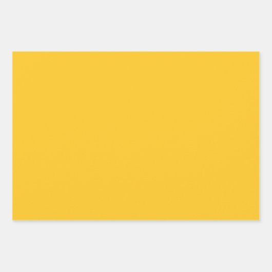 Gelborange S Geschenkpapier Set (Vorderseite)