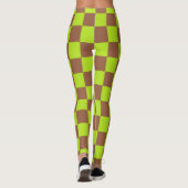 Gelborange und braun leggings (Rückseite)