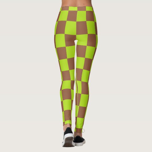 Gelborange und braun leggings (Rückseite)