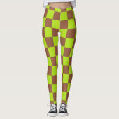 Gelborange und braun leggings (Vorderseite)