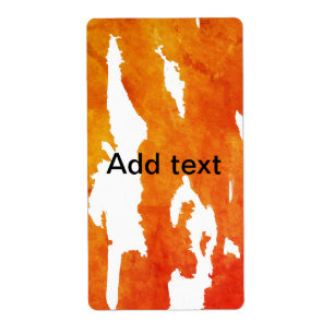 Gelborange Wasserfarbe abstrakte Textanstriche hin