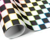 Gelborange weiß geschenkpapier (Rolleneckpunkt)