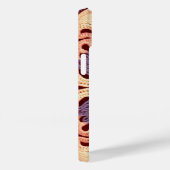 GelbOrangeviolettFarbige Granny Square Crochet Case-Mate iPhone Hülle (Rückseite / Rechts)