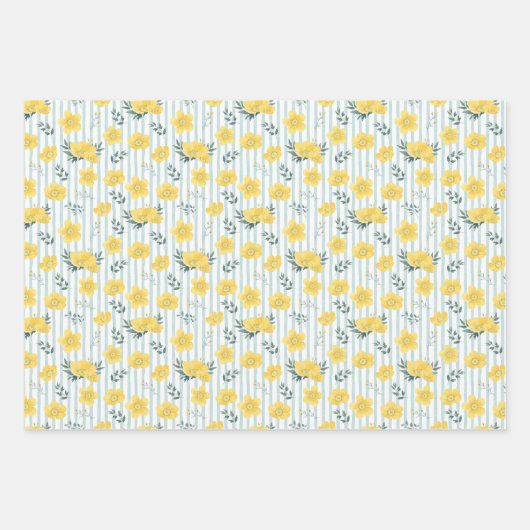 Gelbpaffe Geschenkpapier Set (Vorderseite)