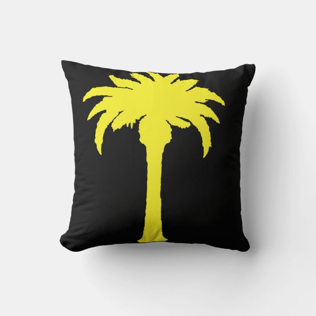 Gelbpalme Kissen (Vorderseite)