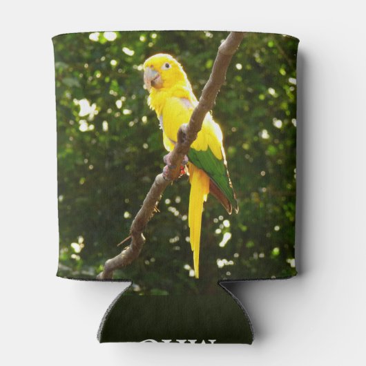 Gelbpapagei Dosenkühler (Rückseite)