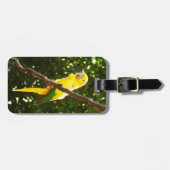 Gelbpapagei Gepäckanhänger (Vorderseite horizontal)