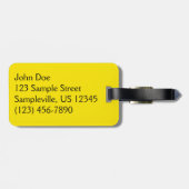 Gelbpapagei Gepäckanhänger (Rückseite horizontal)