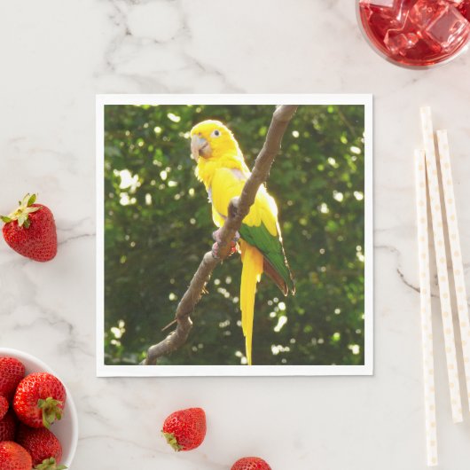 Gelbpapagei Serviette (Beispiel)