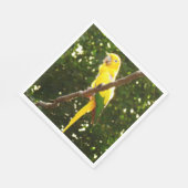 Gelbpapagei Serviette (Ecke)