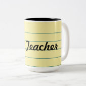 Gelbpapier Zweifarbige Tasse (VorderseiteRechts)