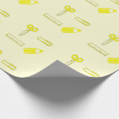 Gelbpapiermuster Geschenkpapier (Ecke)