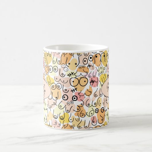 Gelbpastellfrau Kaffeetasse (Mittel)